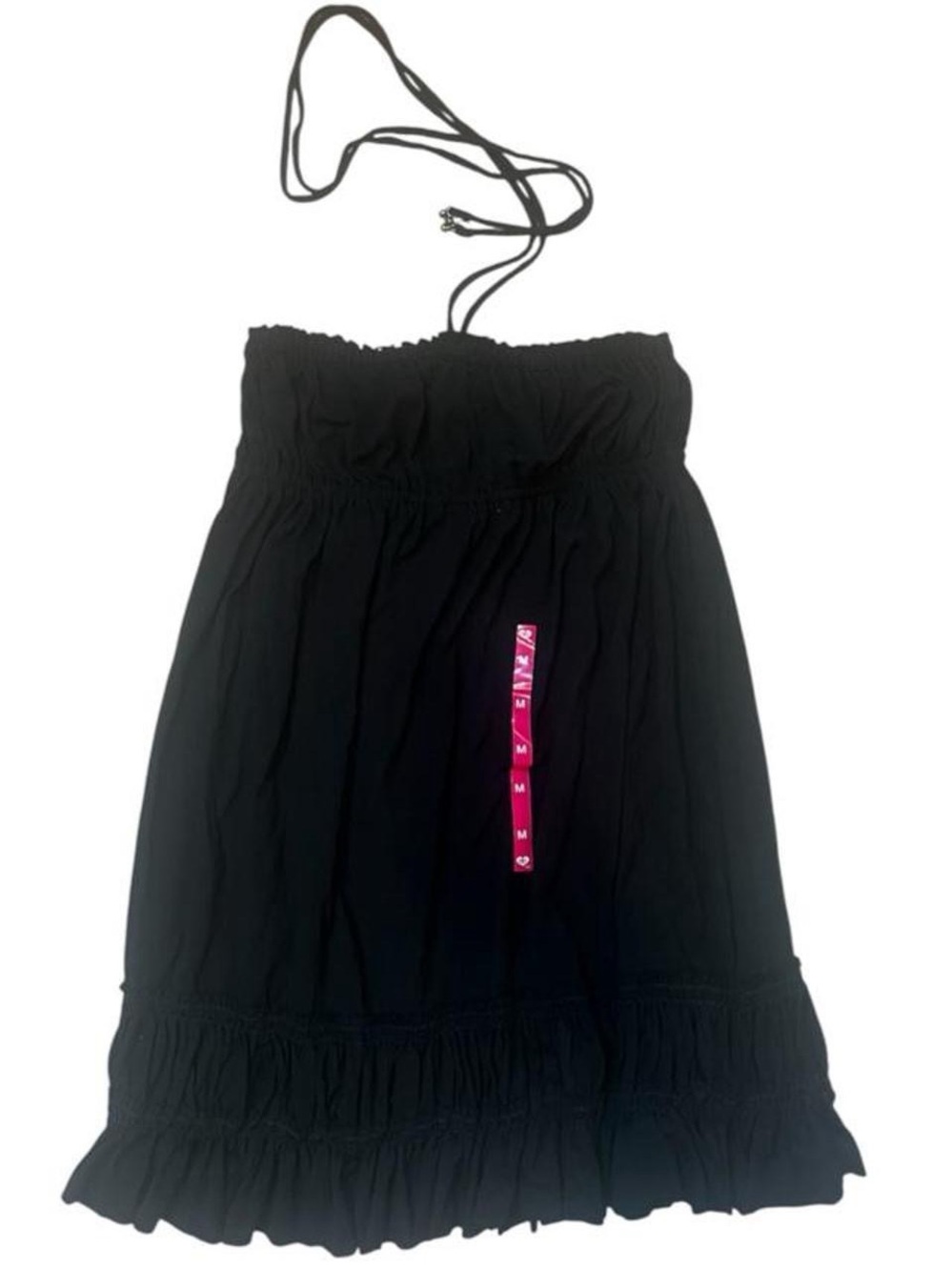Aeropostale Black Smocked Mini Dress with Removable Strap